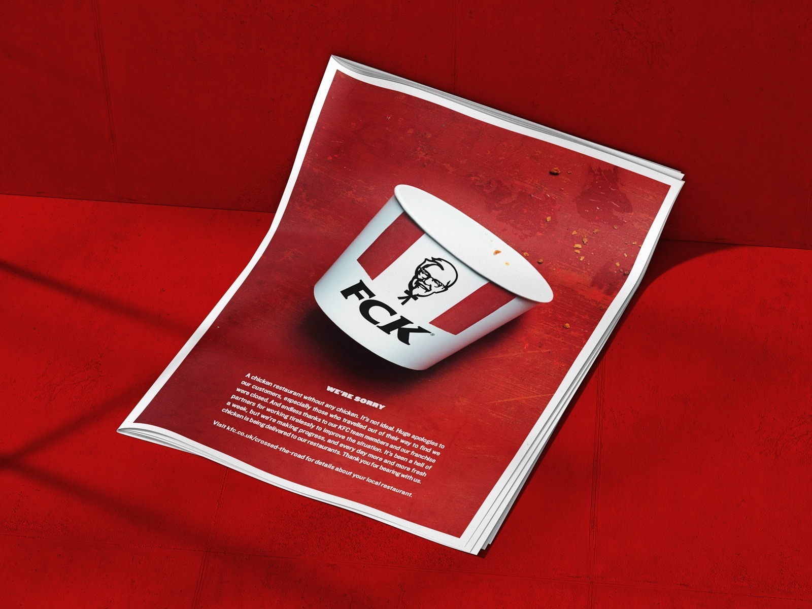 KFC kampanja We're Sorry